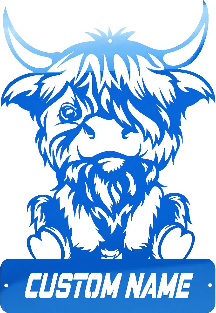 Happy Bull Metal Art