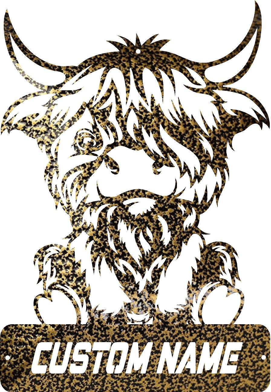 Happy Bull Metal Art