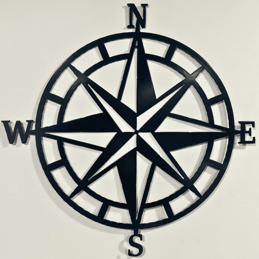 Nautical Compass Metal Art