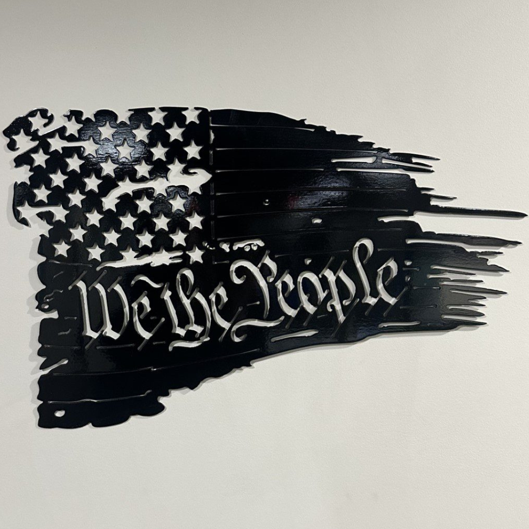 American Flag "We The People" Metal Art