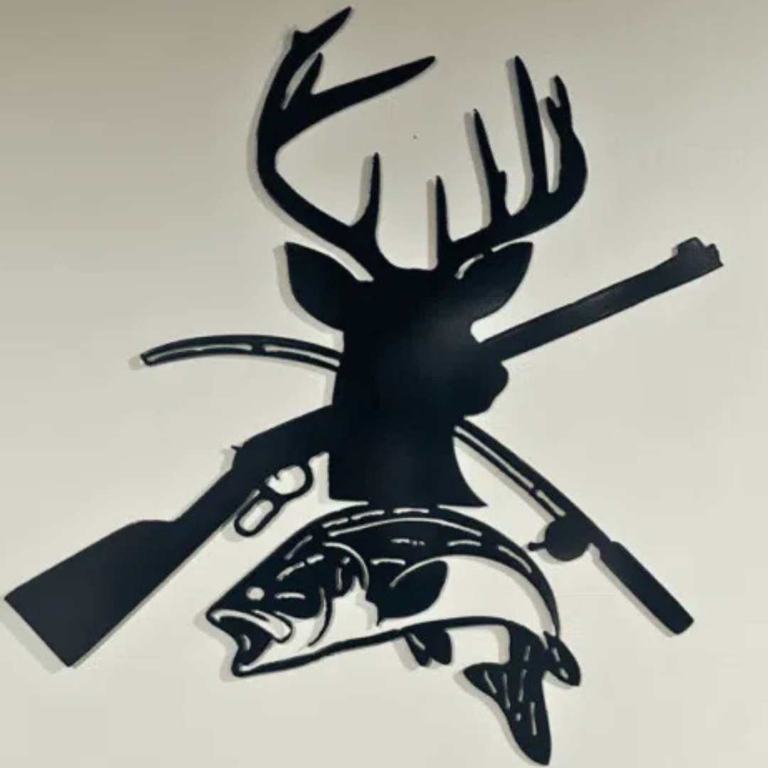 Hunting / Fishing Metal Art